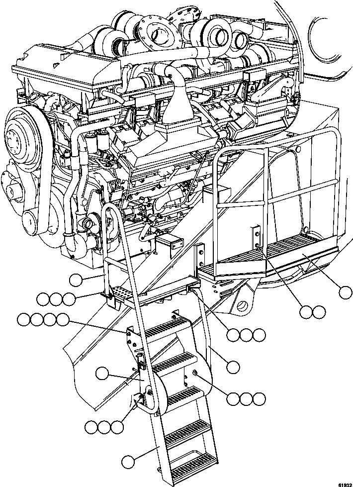 HANDRAIL - R.H. SIDE XB0960 KOMATSU