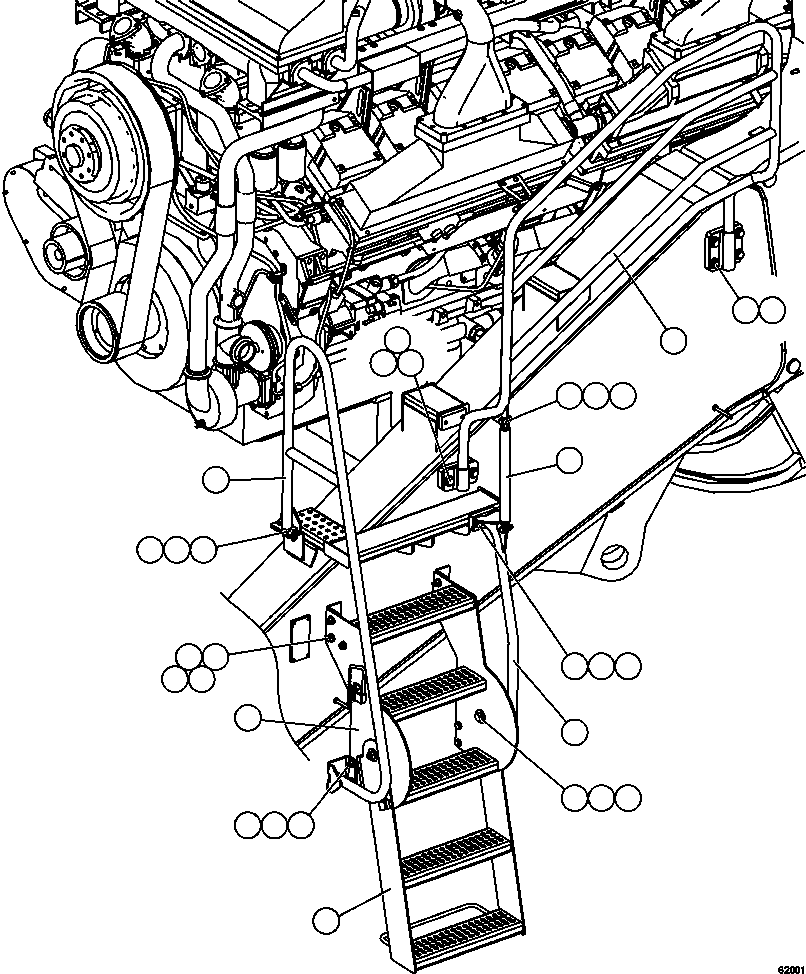 HANDRAIL - L.H. SIDE XB3418 KOMATSU