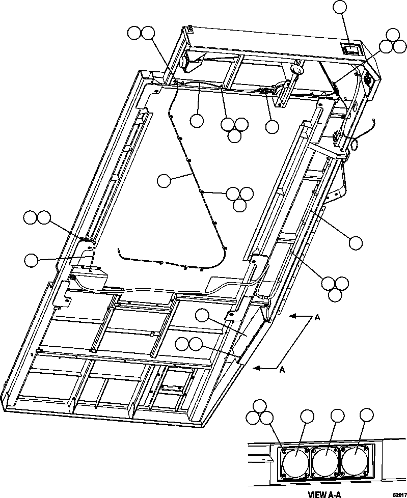 HARNESS, L.H. DECK LIGHTING XB4725 KOMATSU