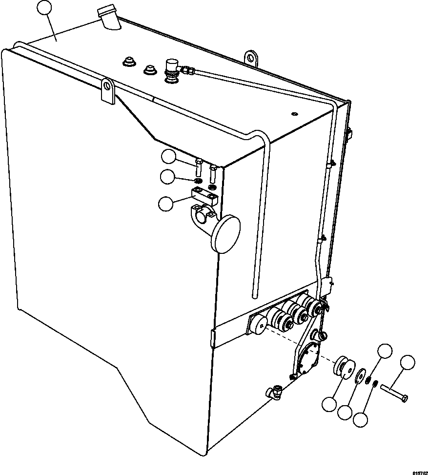 FUEL TANK ASSEMBLY XB6998 KOMATSU