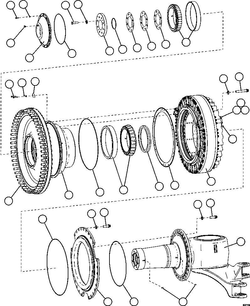 BEARING ASSEMBLY, OUTER (1) PC3060 KOMATSU