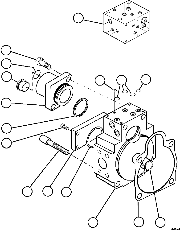 (2) INCLUDED IN 58C-98-00520 CONTROL ASSEMBLY KIT. 58C-98-00520 KOMATSU