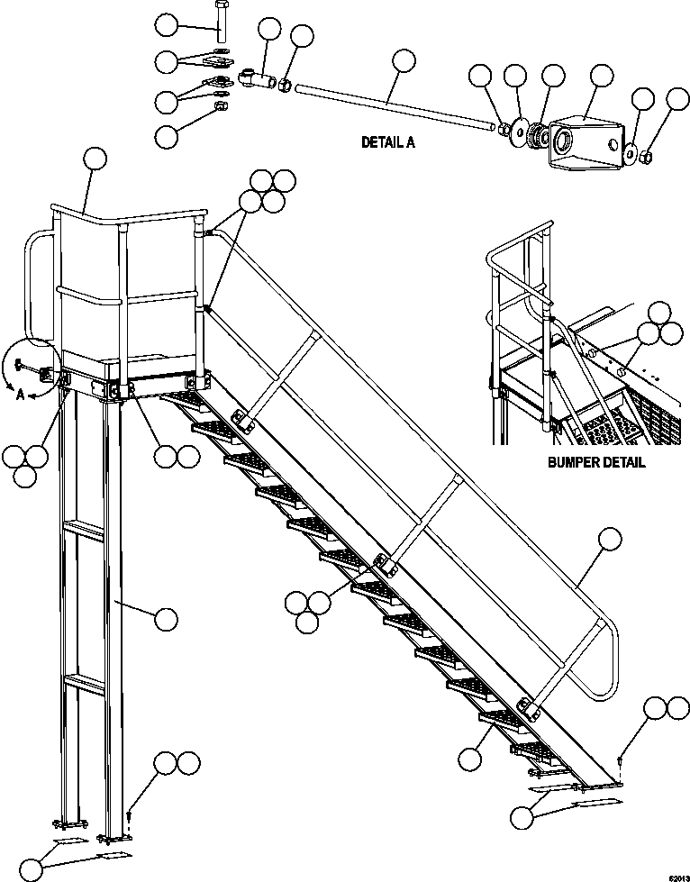 LADDER, DIAGONAL XC2463 KOMATSU