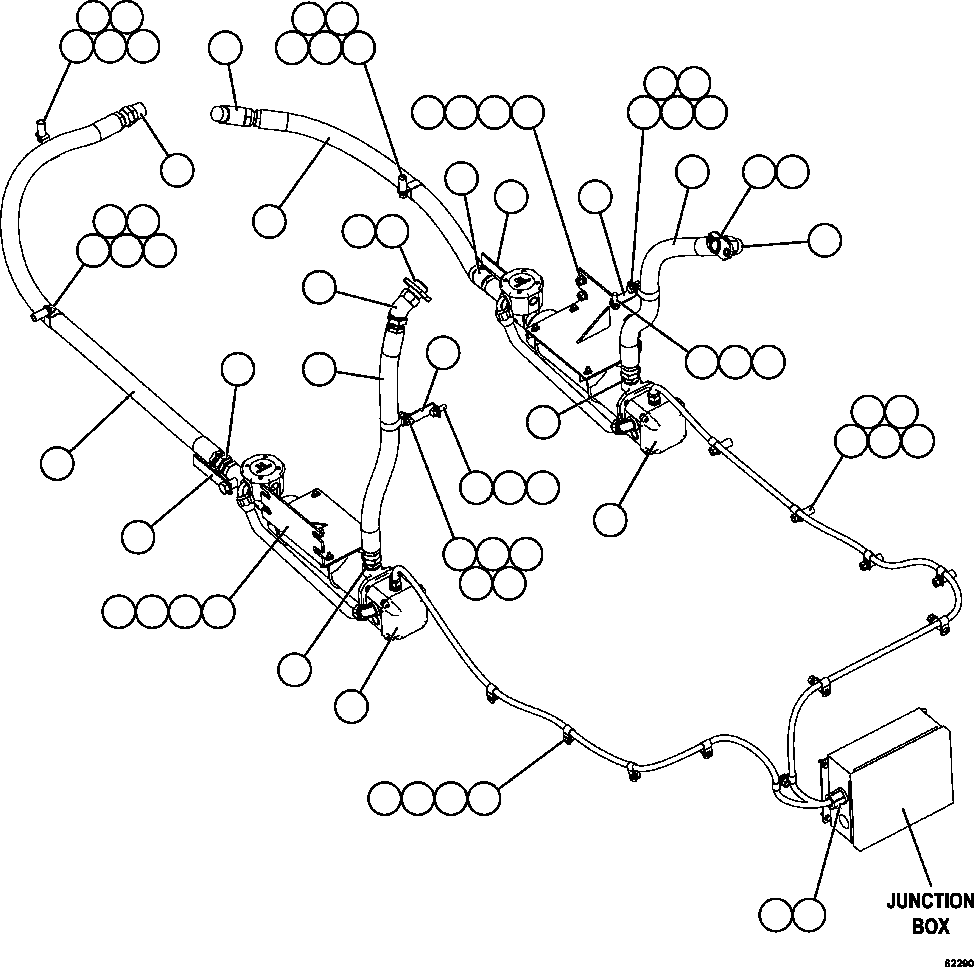 HEATER, ENGINE COOLANT - RH 58F-03-00060 KOMATSU