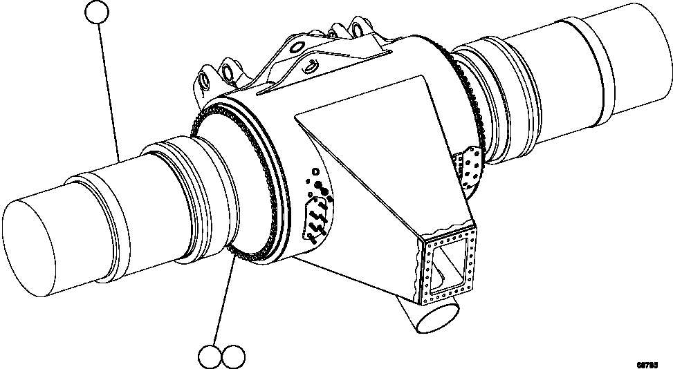 NOTE: (1) INCLUDED IN AK9022 WHEEL MOTOR INSTALLATION KIT. AK9022 KOMATSU