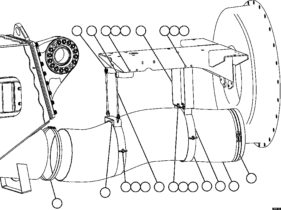 Кабель в сборе 58F-90-00000 KOMATSU