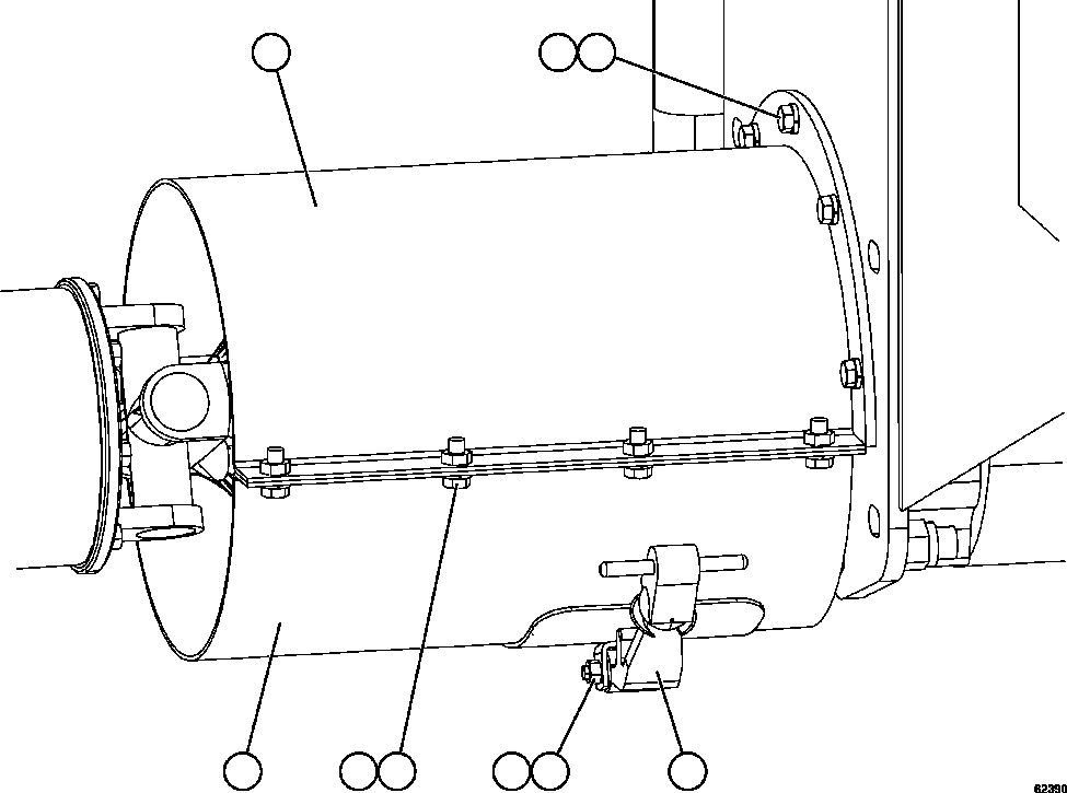 Крышка нижняя 58F-60-00150 KOMATSU