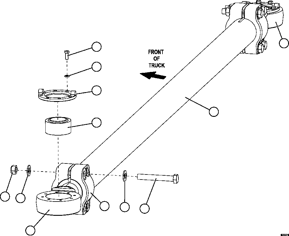 TUBE, TIE ROD 58F-40-00040 KOMATSU