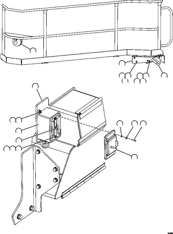 BRACKET, SWITCH MOUNT 58F-06-01780 KOMATSU