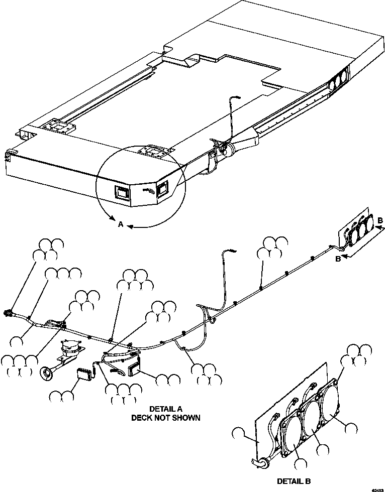 HARNESS, LH DECK LIGHTING 58F-06-00380 KOMATSU