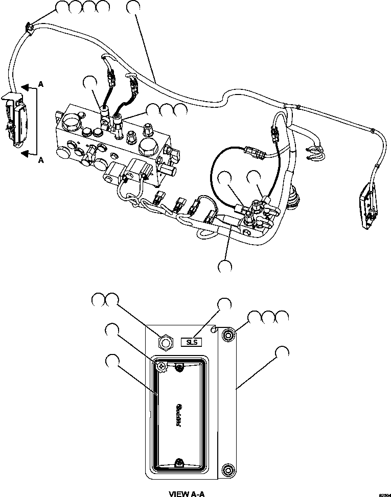 HARNESS, HYDRAULIC BRAKE CABINET INTERNAL 58F-06-10120 KOMATSU