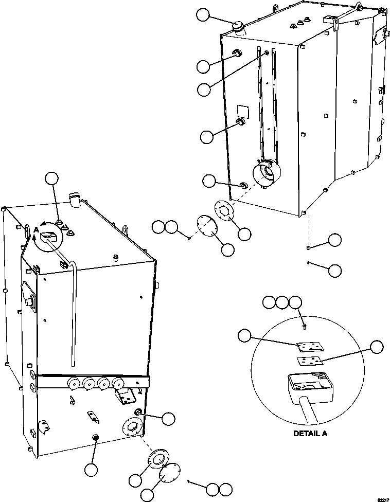 FUEL TANK ASSEMBLY 58B-04-00181 KOMATSU