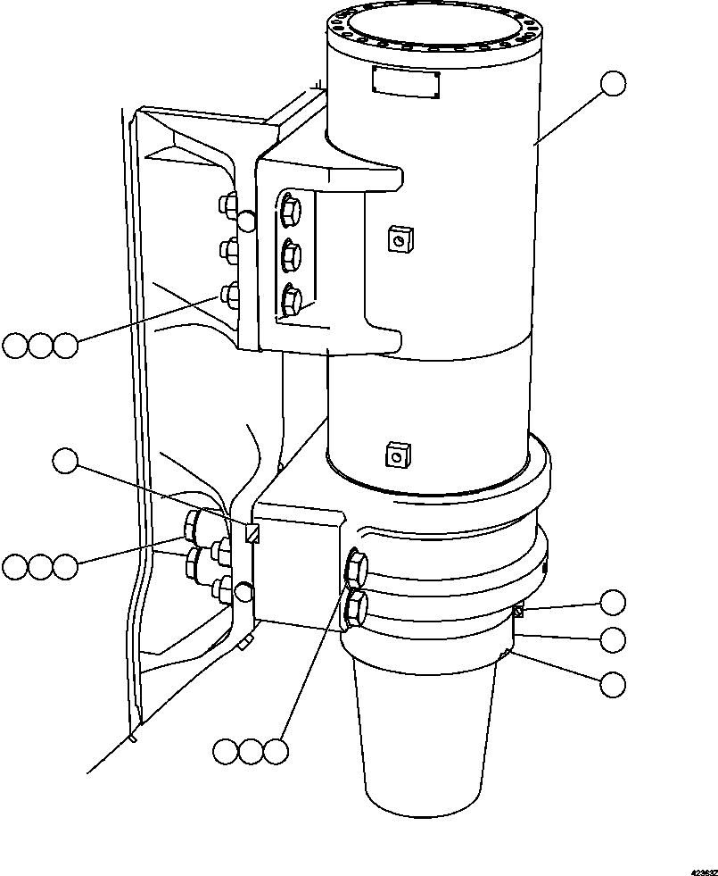 FRONT SUSPENSION ASSEMBLY (SEE INDEX) 58F-50-00100 KOMATSU