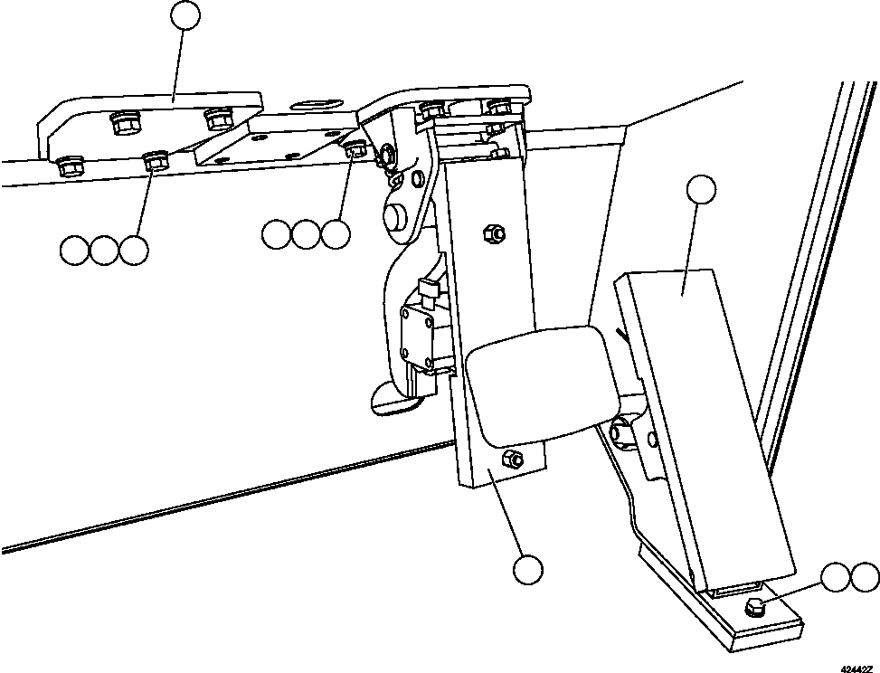 RETARD/BRAKE VALVE ASSEMBLY (SEE INDEX) 58F-61-00000 KOMATSU