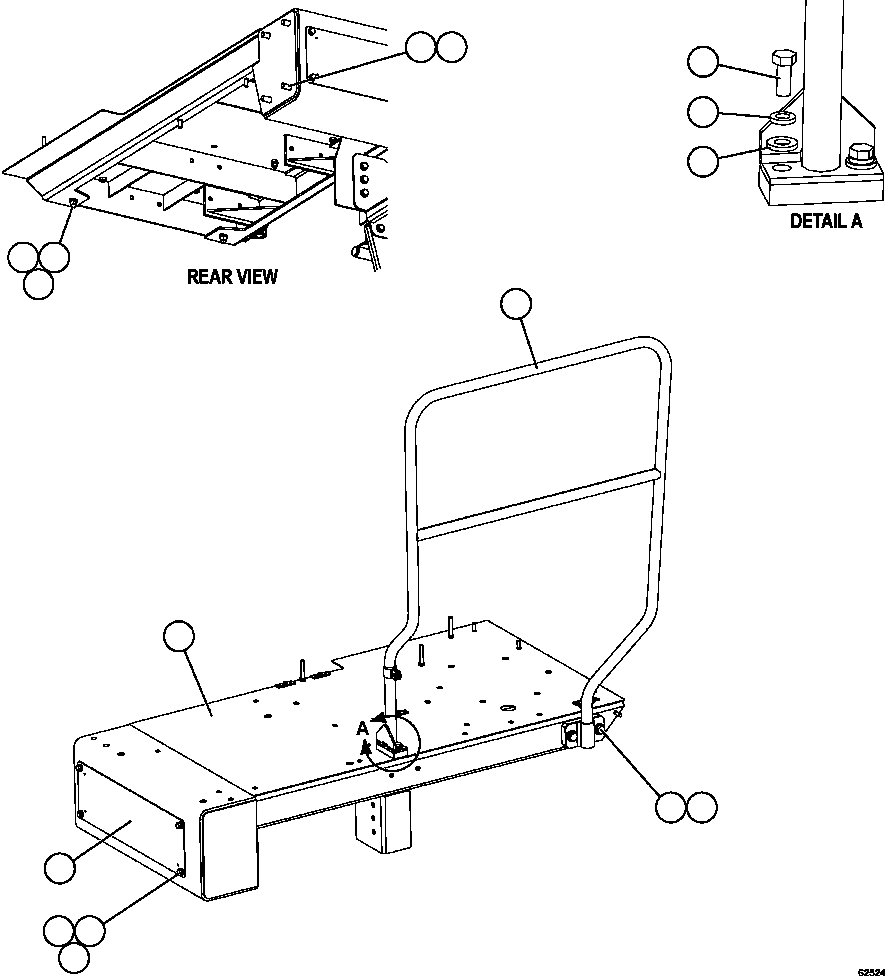 PLATFORM, LH 58F-90-40001 KOMATSU