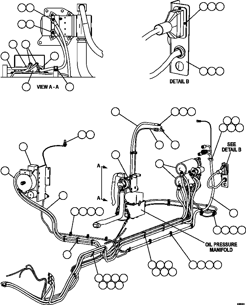 HARNESS, ENGINE EXTERNAL 58F-06-00671 KOMATSU