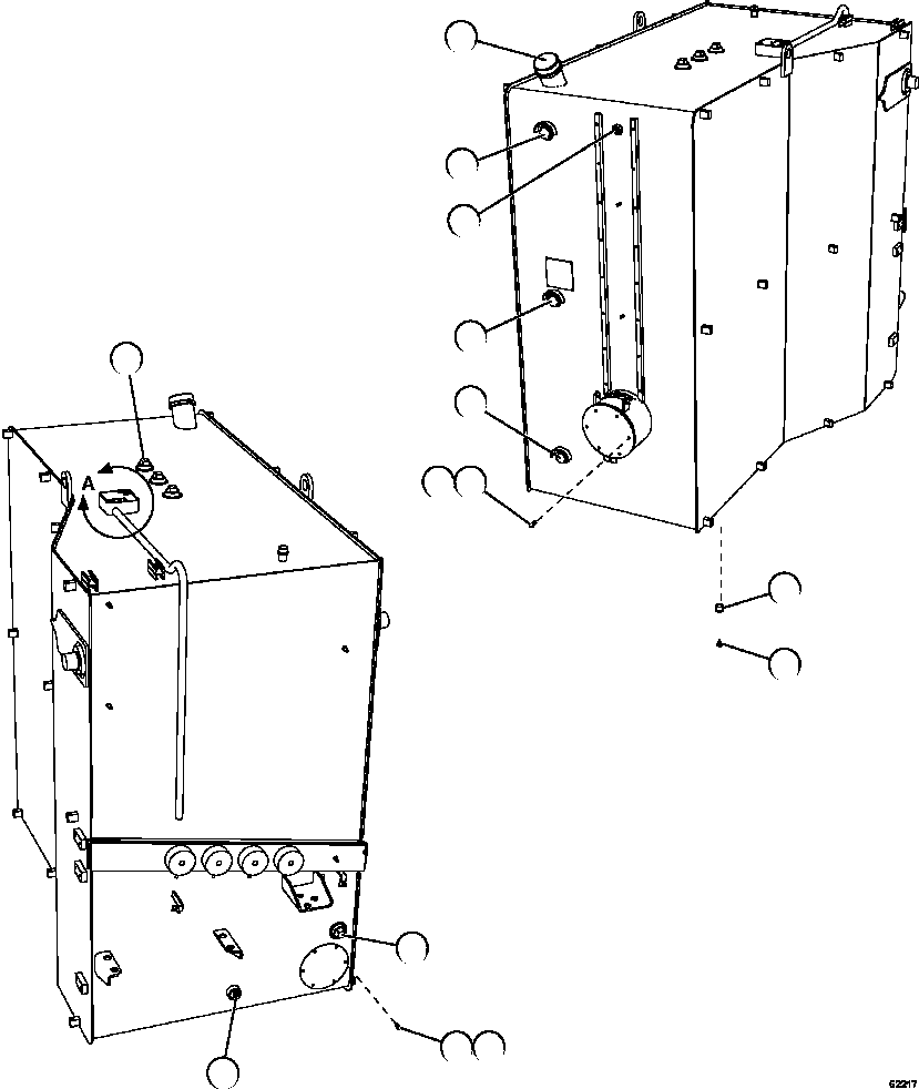FUEL TANK (SEE INDEX) 58B-04-00182 KOMATSU