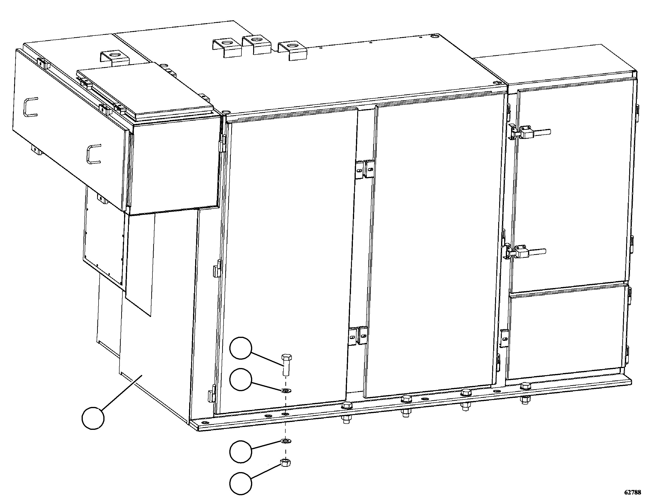 CONTROL CABINET (SEE FIG 63075) 58F-43-00033 KOMATSU