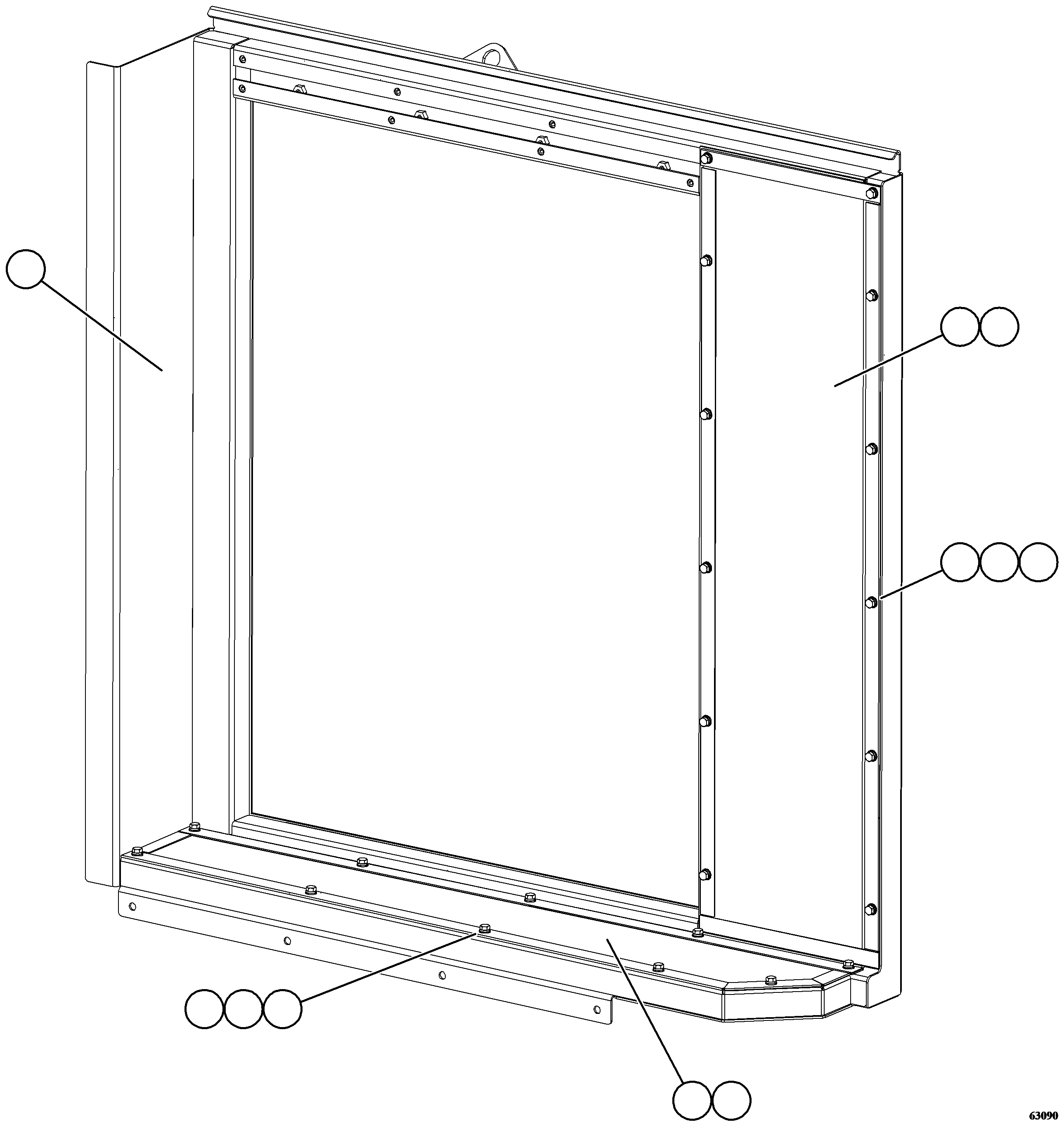 PANEL, REAR - LOWER 58F-80-03230 KOMATSU