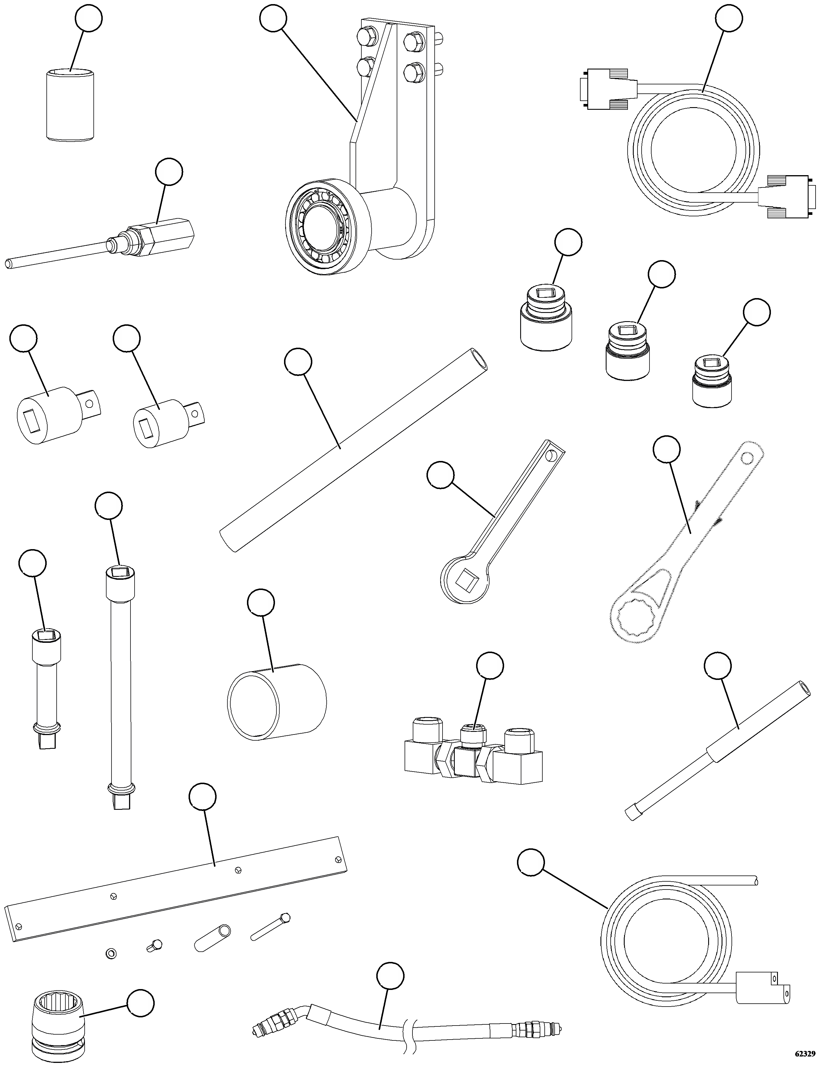 Гнездо - 1 1/4" (THIN WALL) 58C-98-00310 KOMATSU