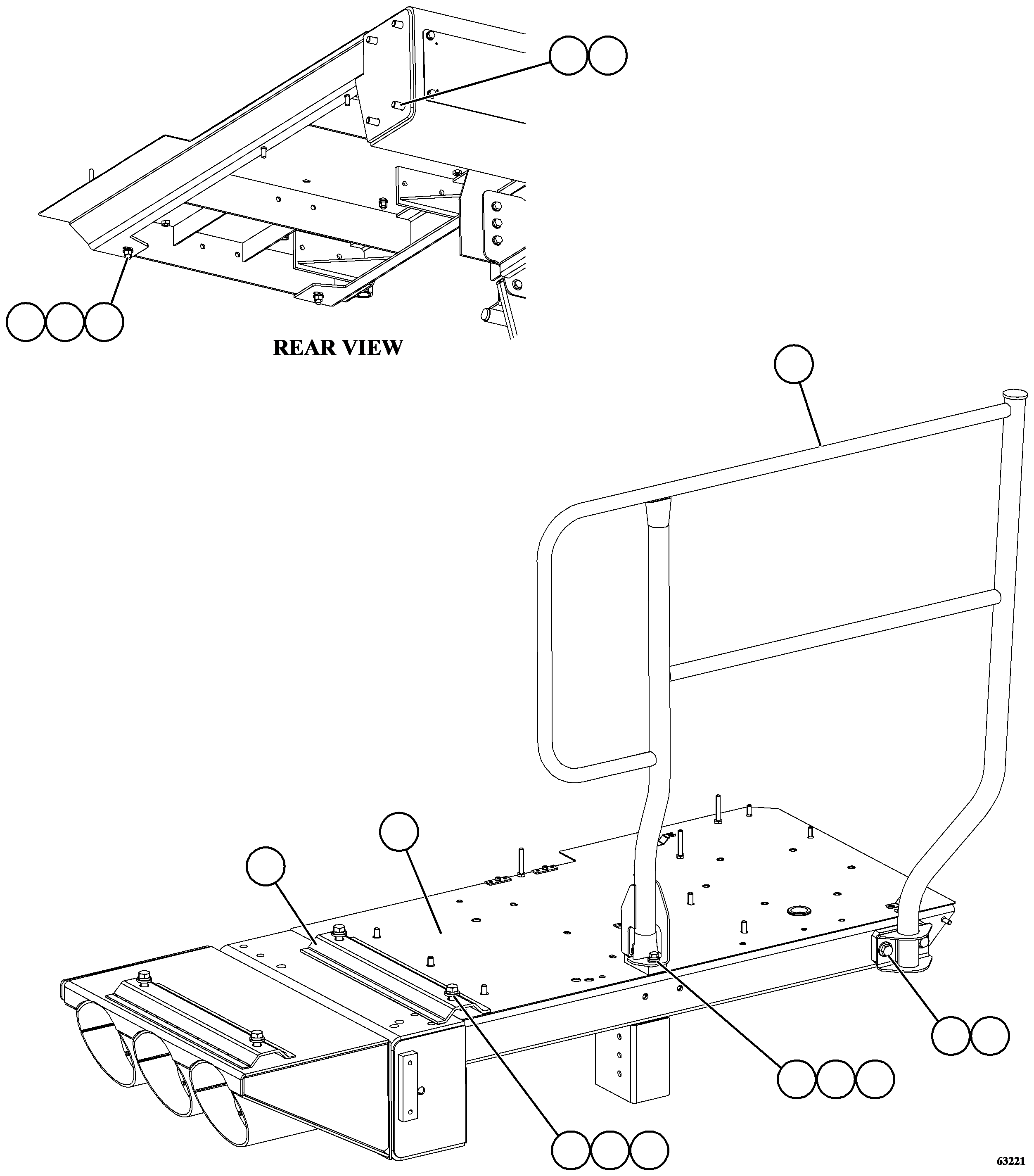 Опора 58F-80-43330 KOMATSU