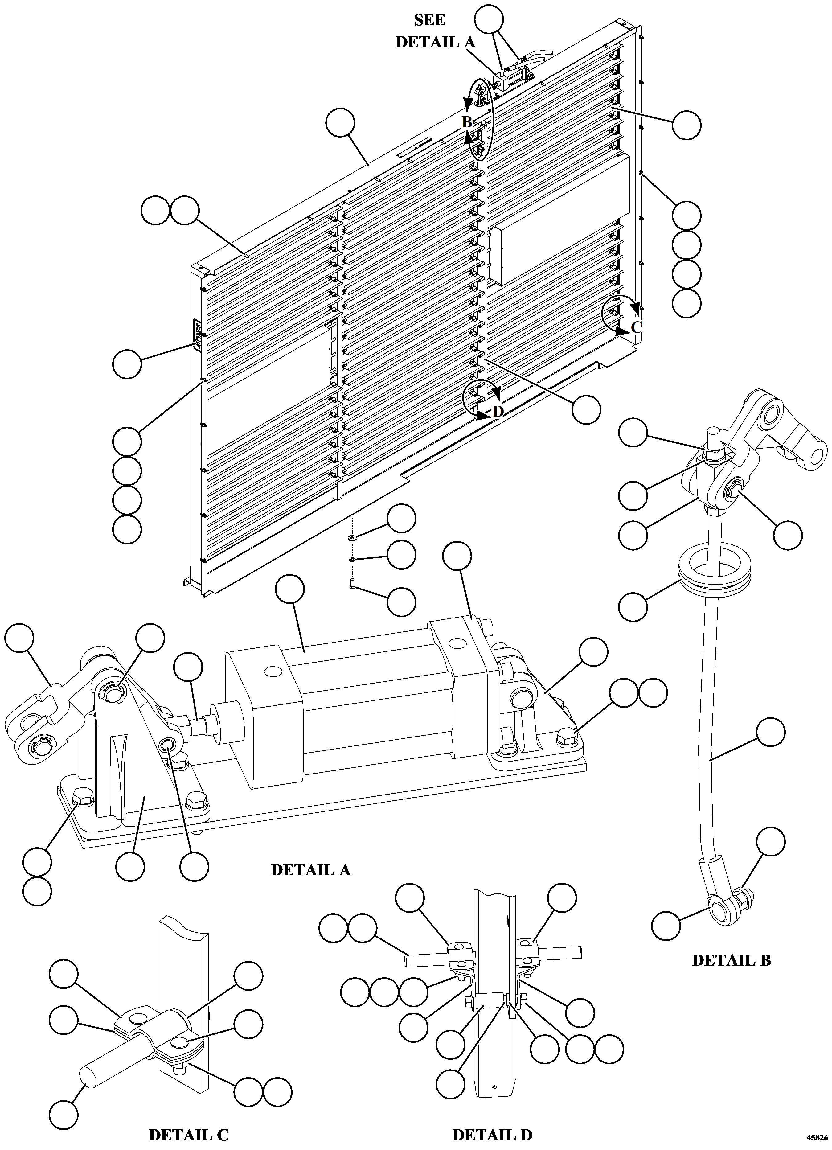 DECAL, HEAT EXCHANGERS 58F-03-02620 KOMATSU
