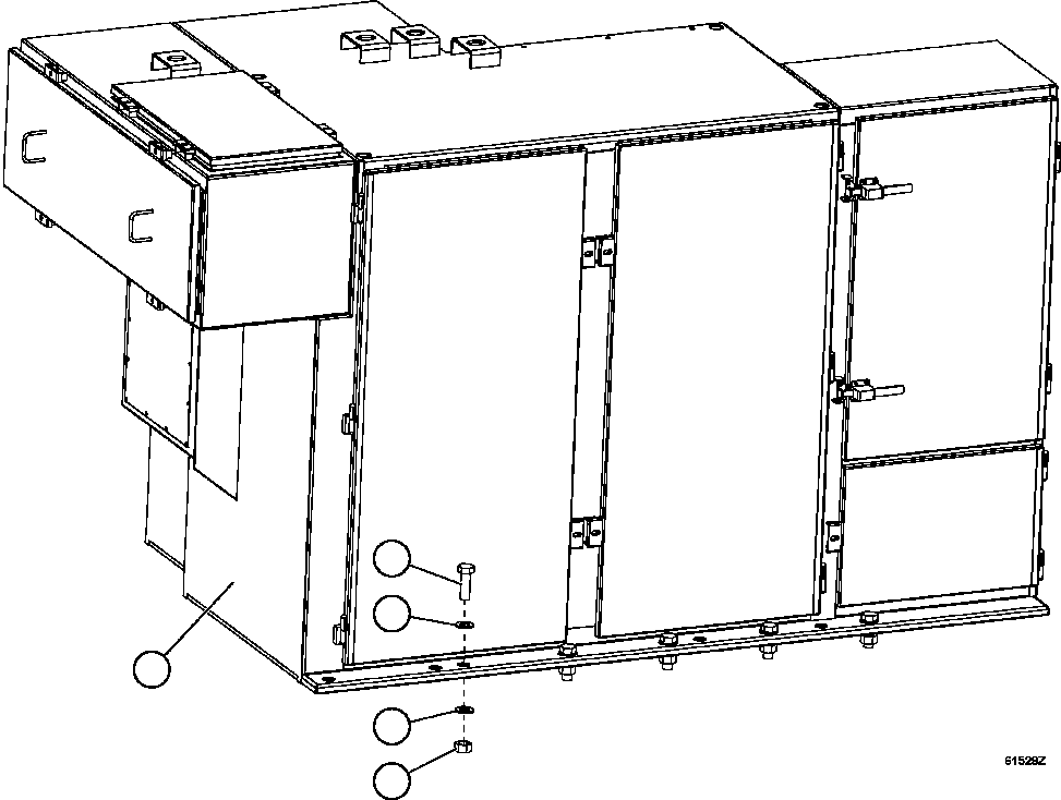 CONTROL CABINET (SEE INDEX) PC3476 KOMATSU