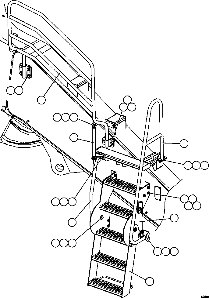 HANDRAIL - R.H. SIDE XB8959 KOMATSU
