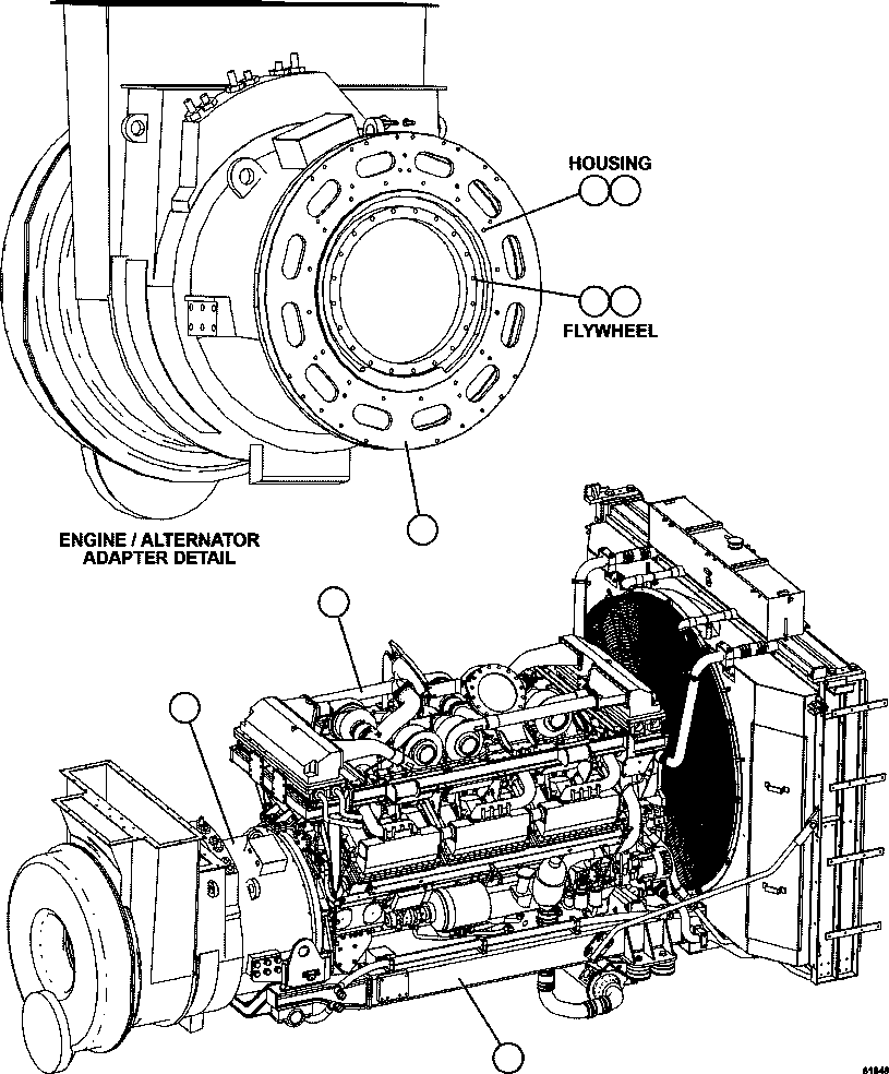 ENGINE (ORDER FROM FACTORY) (2) PC3019 KOMATSU