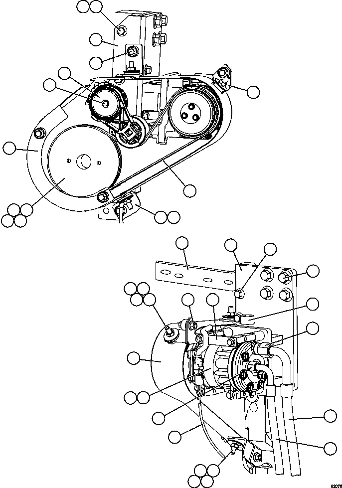 COMPRESSOR, A/C XA7317 KOMATSU