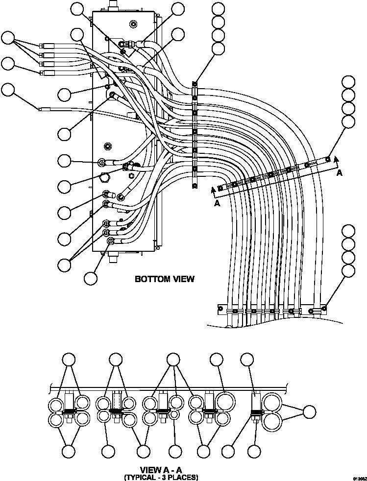 HOSE (RIGHT FRONT BRAKE APPLICATION) HA8640 KOMATSU