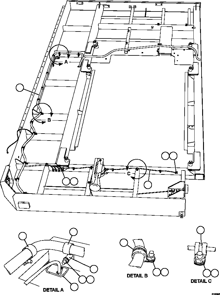 HARNESS, LH DECK XB6198 KOMATSU