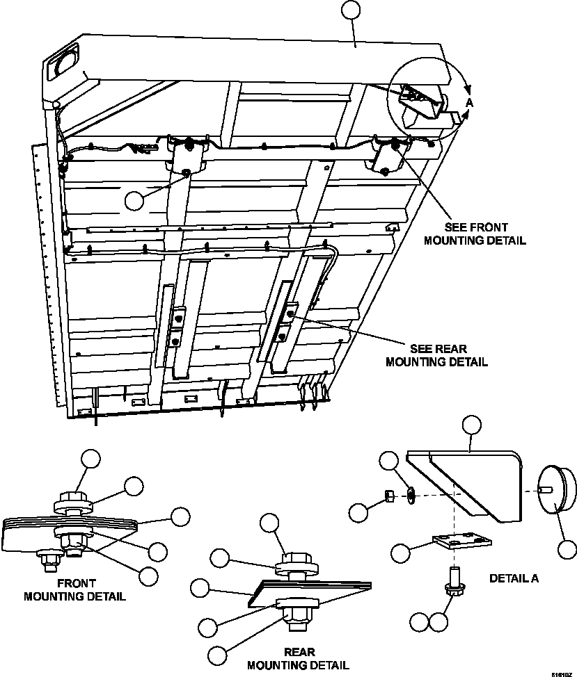 DECK - RH XB1393 KOMATSU