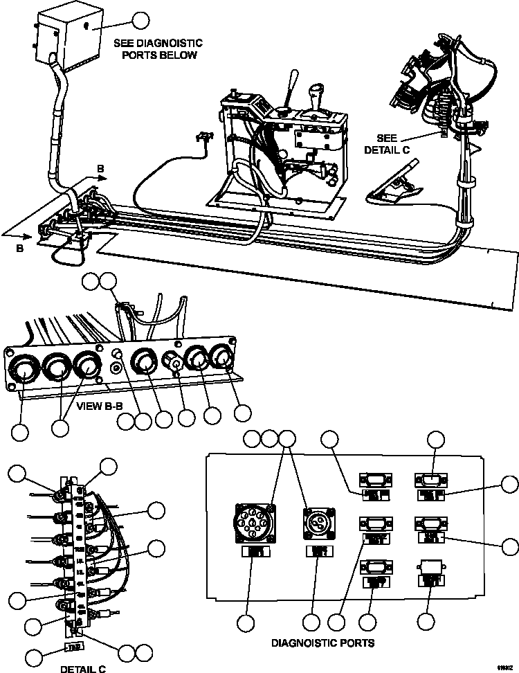 BOX, DIAGNOSTIC (SEE FIG 42455) EM0010 KOMATSU
