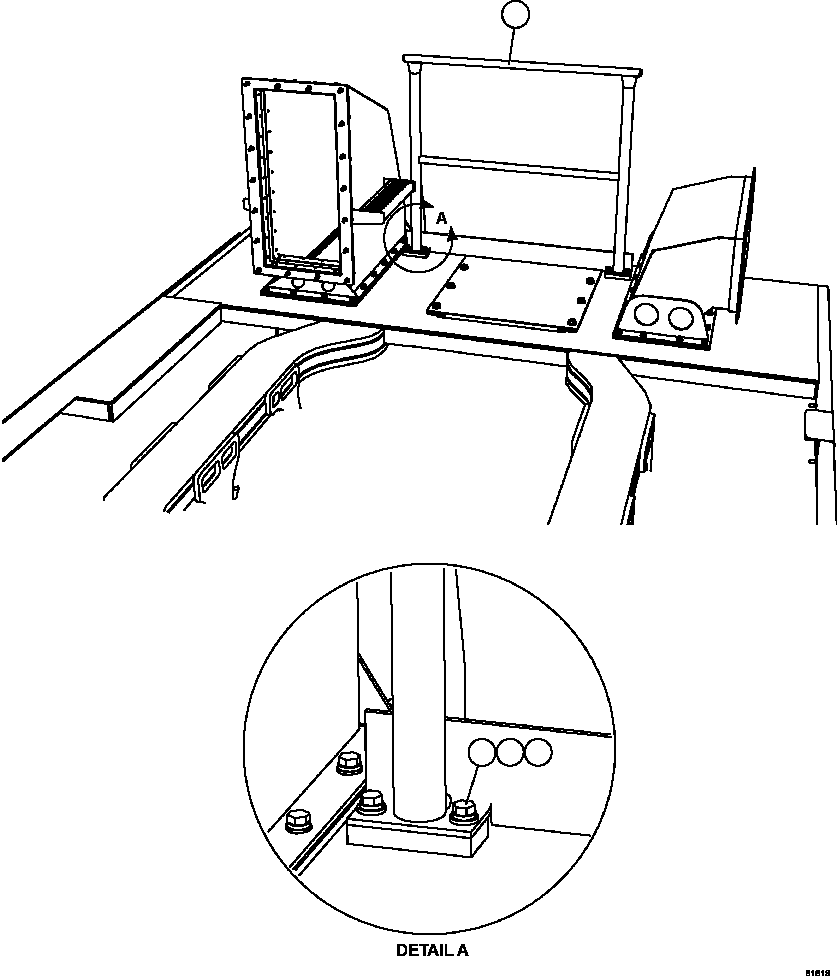 HANDRAIL, REAR EM2657 KOMATSU