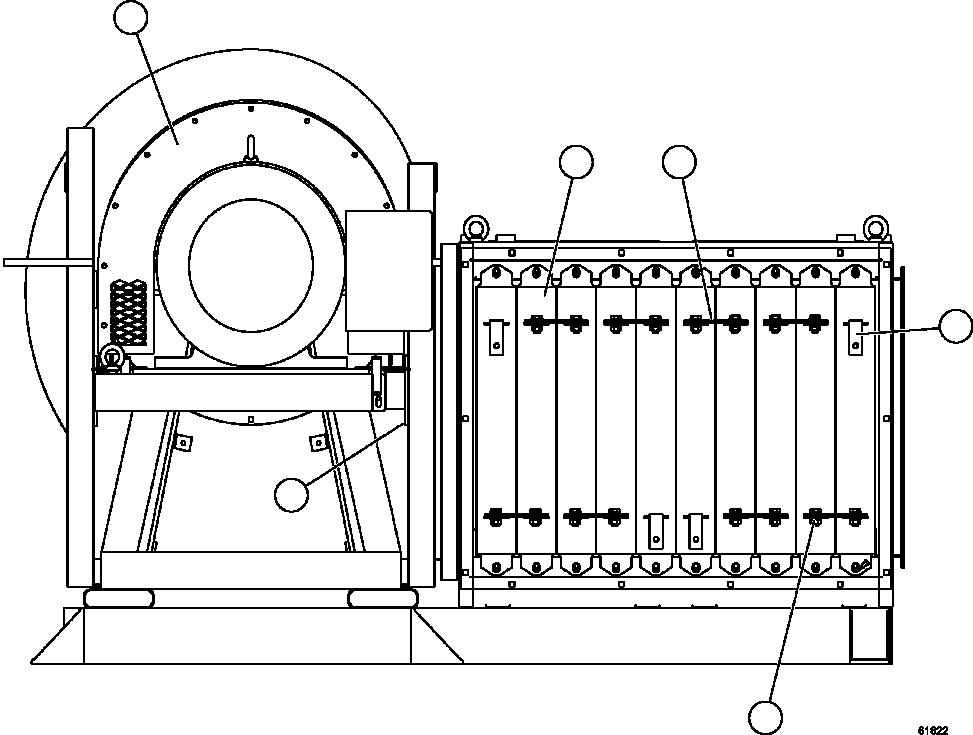 COVER, FLANGE - REAR XA4806 KOMATSU
