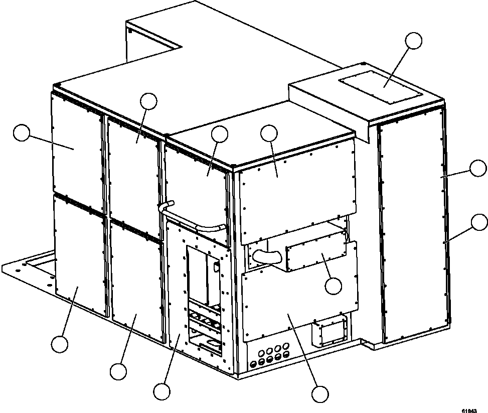 COVER, RADIATOR SERVICE XA4774 KOMATSU