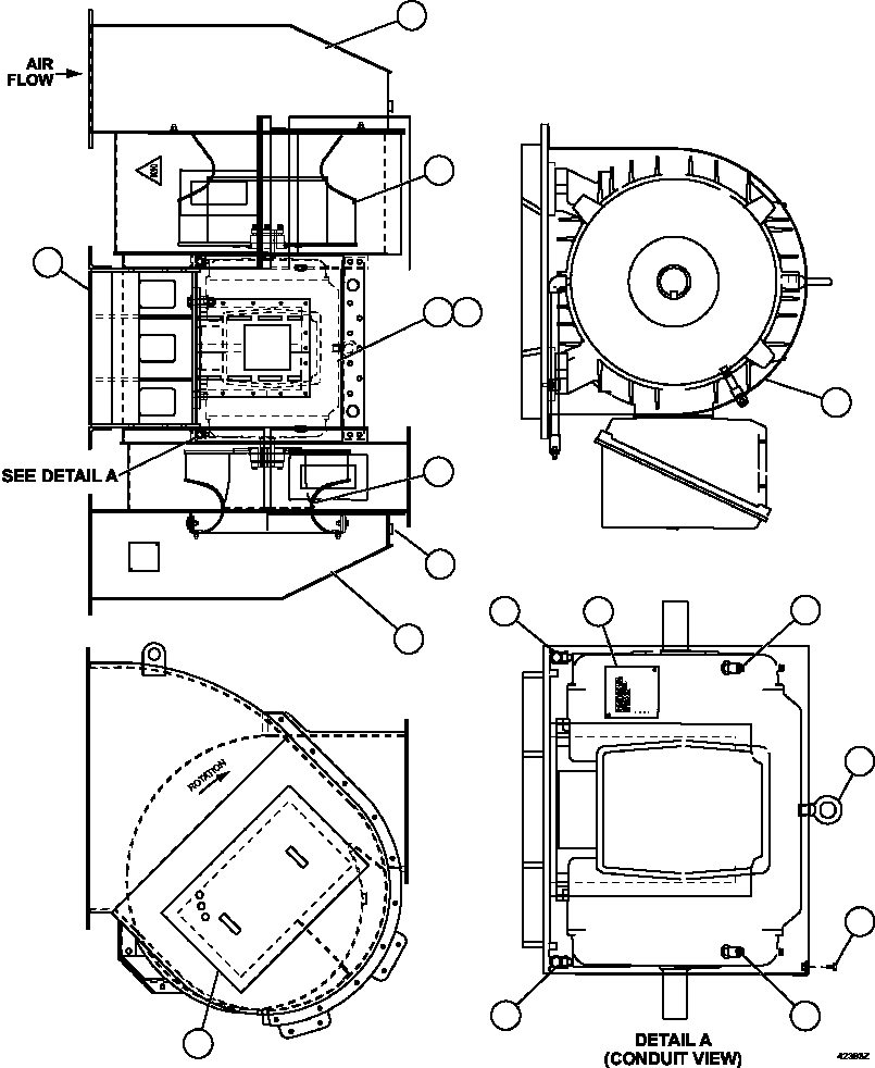 BLOWER ASSEMBLY (SEE INDEX) PC3200 KOMATSU