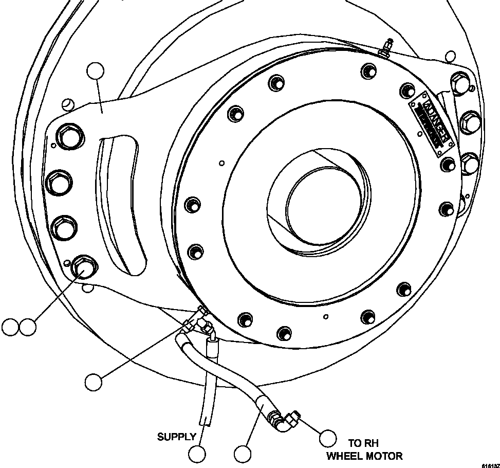 PARKING BRAKE ASSEMBLY (SEE FIG 61614) XB1511 KOMATSU