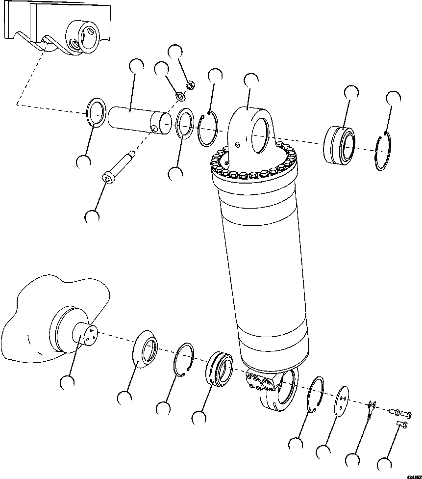 HOIST CYLINDER ASSEMBLY EM8377 KOMATSU