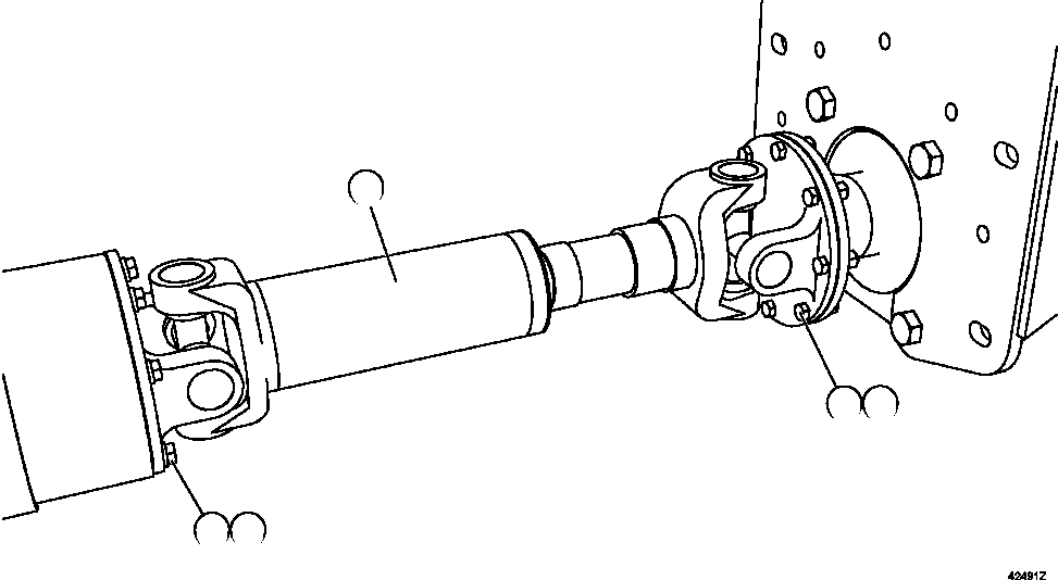 DRIVESHAFT ASSEMBLY PC2014 KOMATSU