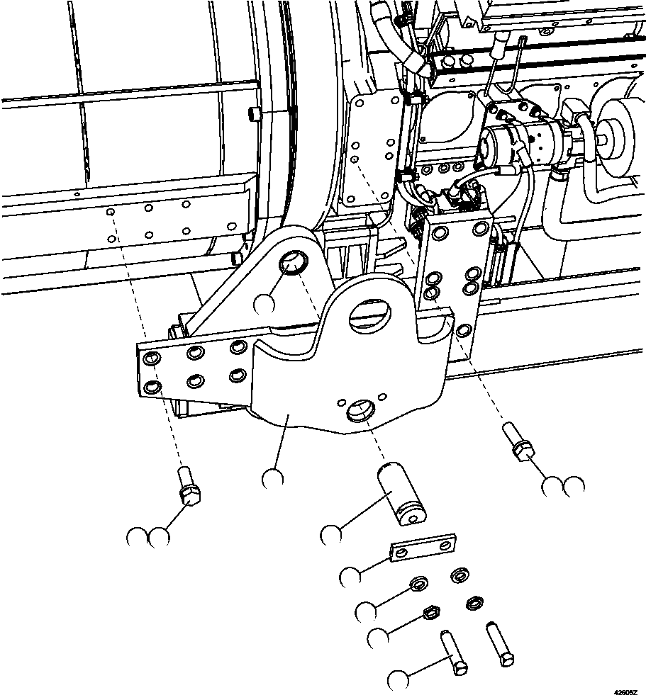 CRADLE, RH EL4582 KOMATSU