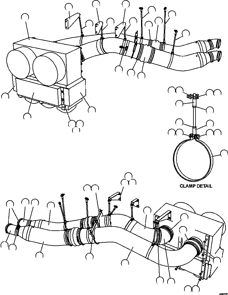 Резьбовая шпилька EL8243 KOMATSU