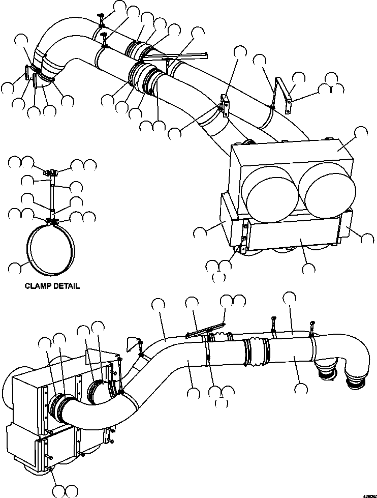 ELBOW, RUBBER PC2055 KOMATSU