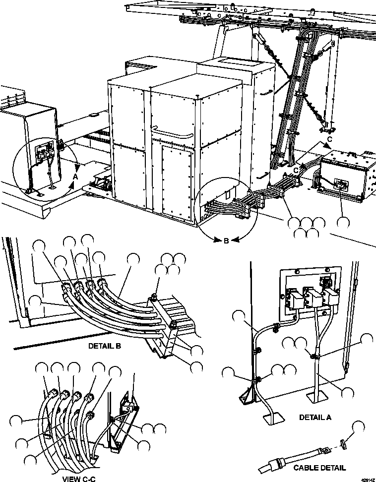 HARNESS, TROLLEY CABINET EM5052 KOMATSU