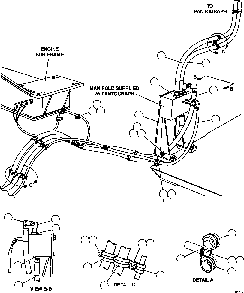 HARNESS, PANTOGRAPH SOLENOID VALVE EM5060 KOMATSU
