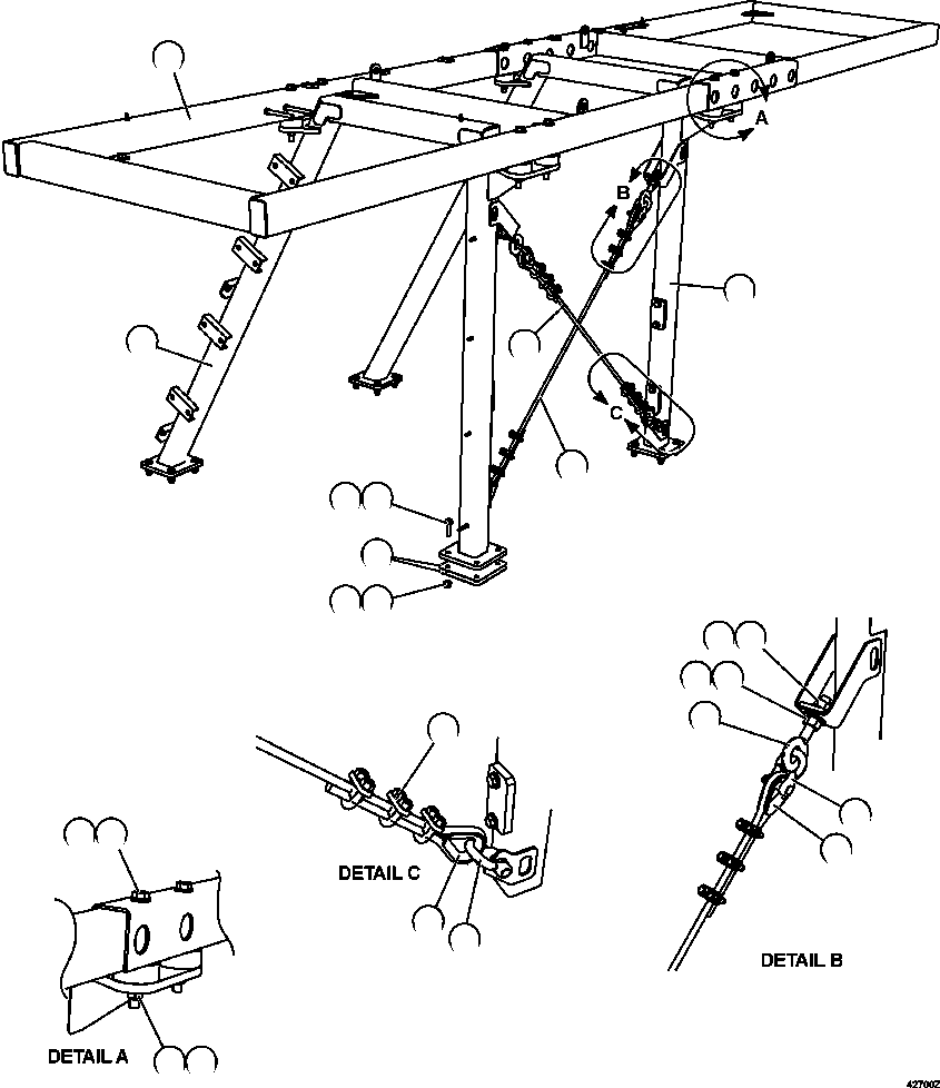 SUPPORT, LH XB2500 KOMATSU
