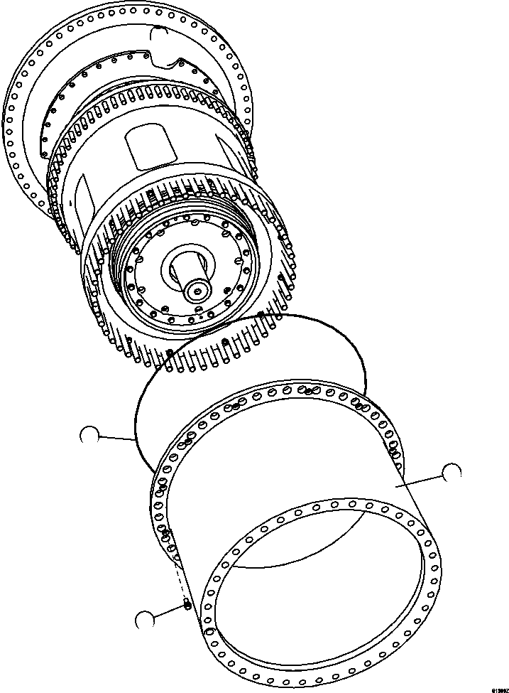 TUBE, TORQUE 58C-22-12720 KOMATSU