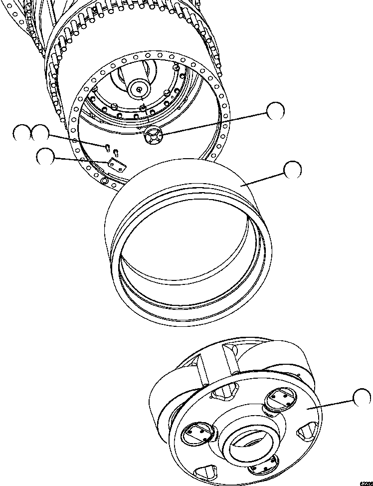 GEAR, RING - HIGH SPEED 58C-22-12581 KOMATSU