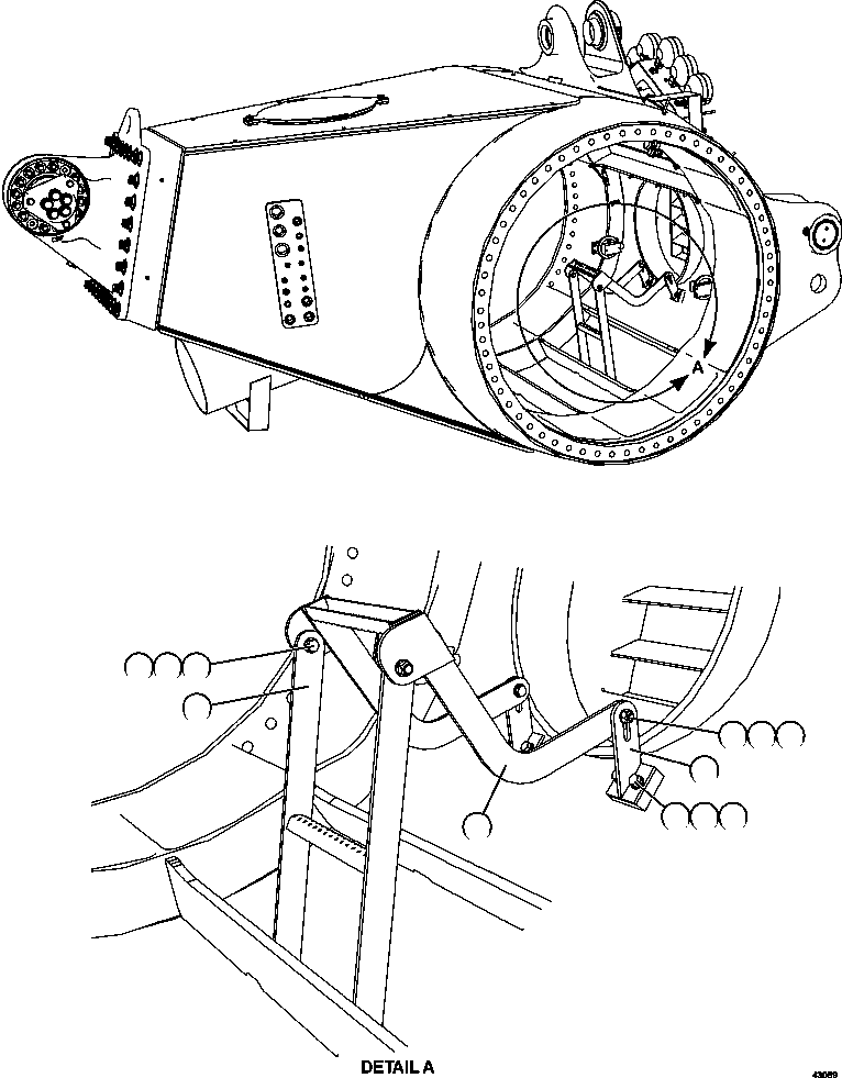 Опора XB5355 KOMATSU